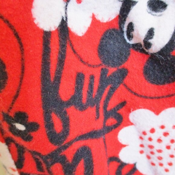 Disney Womens Flannel Pajama/Lounge Pants Mickey&Minnie, Red, Tie Close Size 2XL - Picture 7 of 13